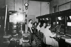 Pacific Telephone & Telegraph operators, ca. 1900.