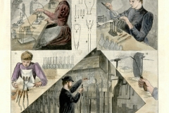 The Manufacture of Incandescent Electric Lamps. Cover of Scientific American, no. 15, April 13, 1895.