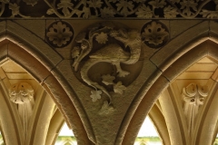 Cloitre de l'Abbaye du Mont-St-Michel, XIIIe siècle, vue n°4