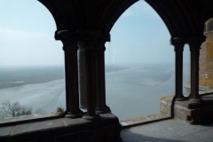 Cloitre de l'Abbaye du Mont-St-Michel, XIIIe siècle, vue n°3