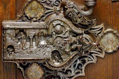 Intricate Antique Door Lock with Snow White theme, by Frank Koralewsky 1872 - 1941