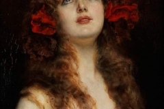 Leopold Schmutzler (1864 - 1941) Portrait of a young girl