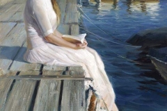 Vladimir Volegov December 19, 1957 is a Russian Contemporary Artist. At pier of Blanes, June 2015